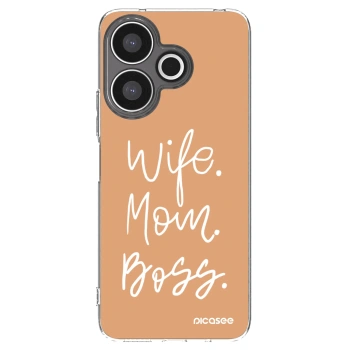 Picasee silikonski prozorni ovitek za Xiaomi Redmi 13 4G - Boss Mama