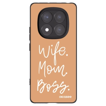 Picasee silikonski črni ovitek za Xiaomi Redmi Note 14 Pro 5G - Boss Mama