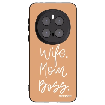 Picasee silikonski črni ovitek za Honor Magic7 Pro 5G - Boss Mama