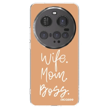 Picasee silikonski prozorni ovitek za Xiaomi 15 Ultra - Boss Mama