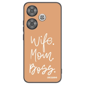 Picasee silikonski črni ovitek za Xiaomi Poco F6 - Boss Mama
