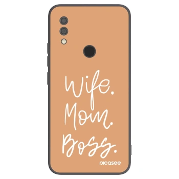 Picasee silikonski črni ovitek za Xiaomi Redmi 7 - Boss Mama