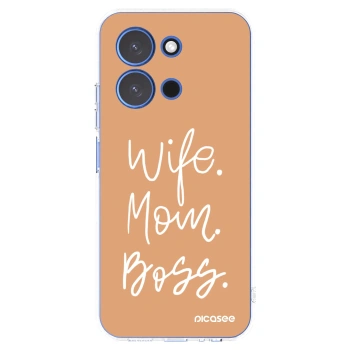 Picasee silikonski prozorni ovitek za Xiaomi Redmi 15C 4G - Boss Mama