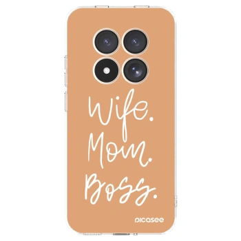 Picasee silikonski prozorni ovitek za Xiaomi Redmi Note 15 Pro 4G - Boss Mama