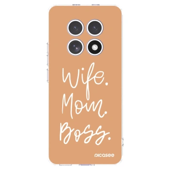 Picasee silikonski prozorni ovitek za Xiaomi Redmi Note 15 - Boss Mama