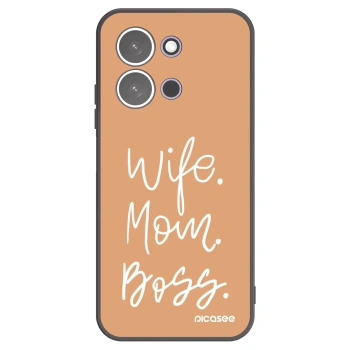 Picasee silikonski črni ovitek za Xiaomi Redmi 15C 5G - Boss Mama