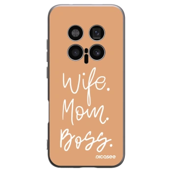 Picasee silikonski črni ovitek za Honor Magic8 Pro 5G - Boss Mama