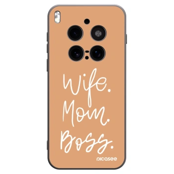 Picasee silikonski črni ovitek za Vivo X300 Pro - Boss Mama