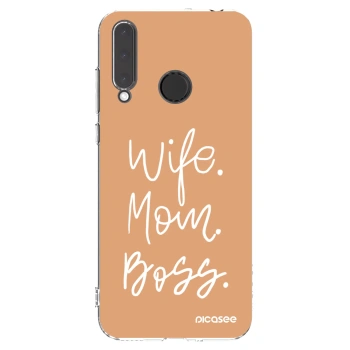 Picasee silikonski prozorni ovitek za Honor 20 Lite - Boss Mama
