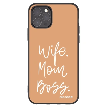 Picasee silikonski črni ovitek za Apple iPhone 11 Pro - Boss Mama