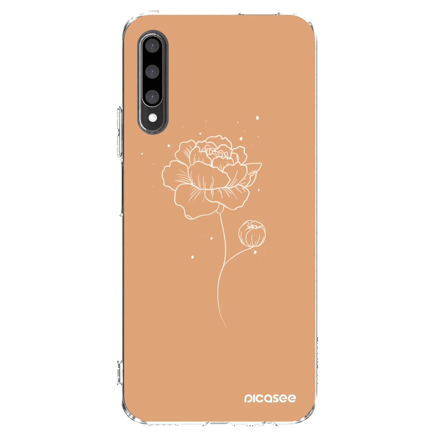 Picasee silikonski prozorni ovitek za Honor 9X Pro - Peonies