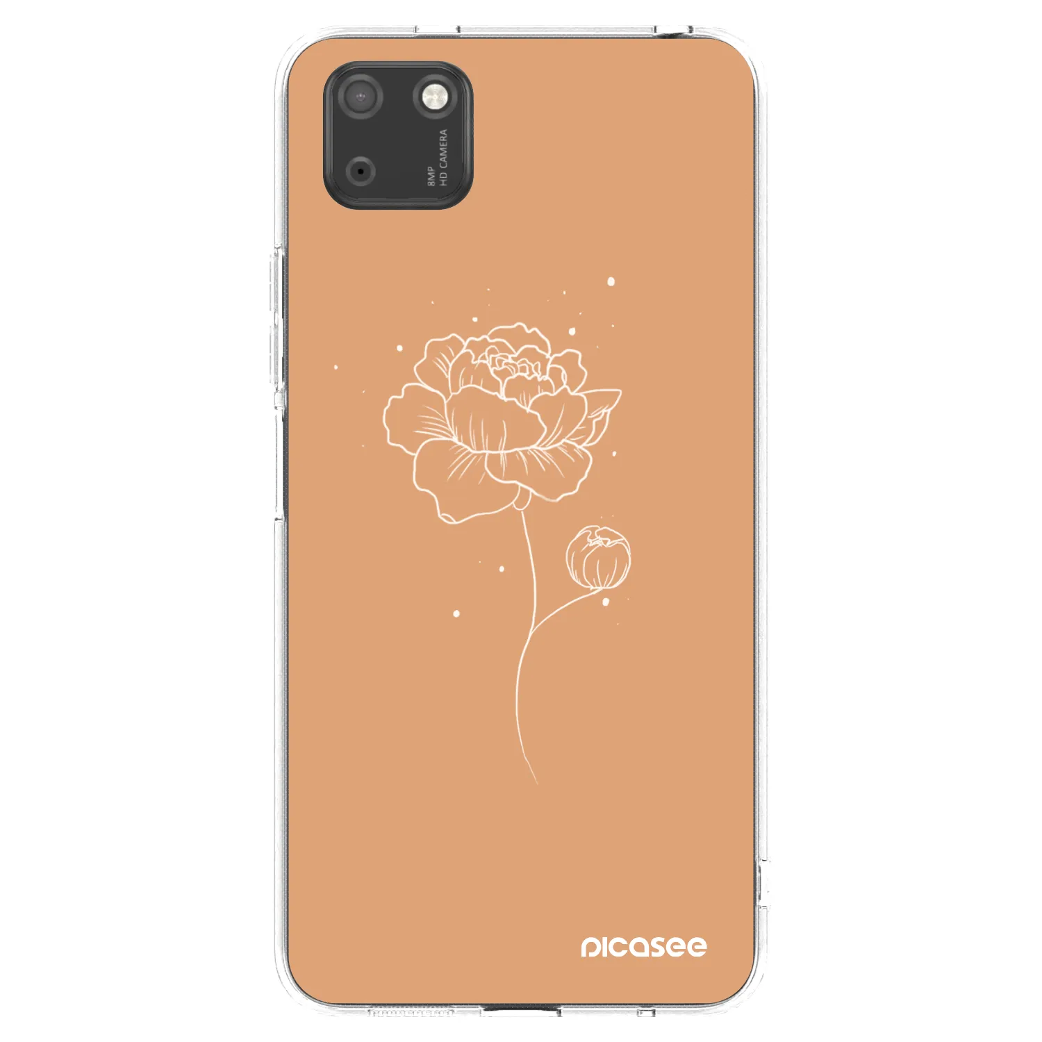 Picasee silikonski prozorni ovitek za Huawei Y5P - Peonies