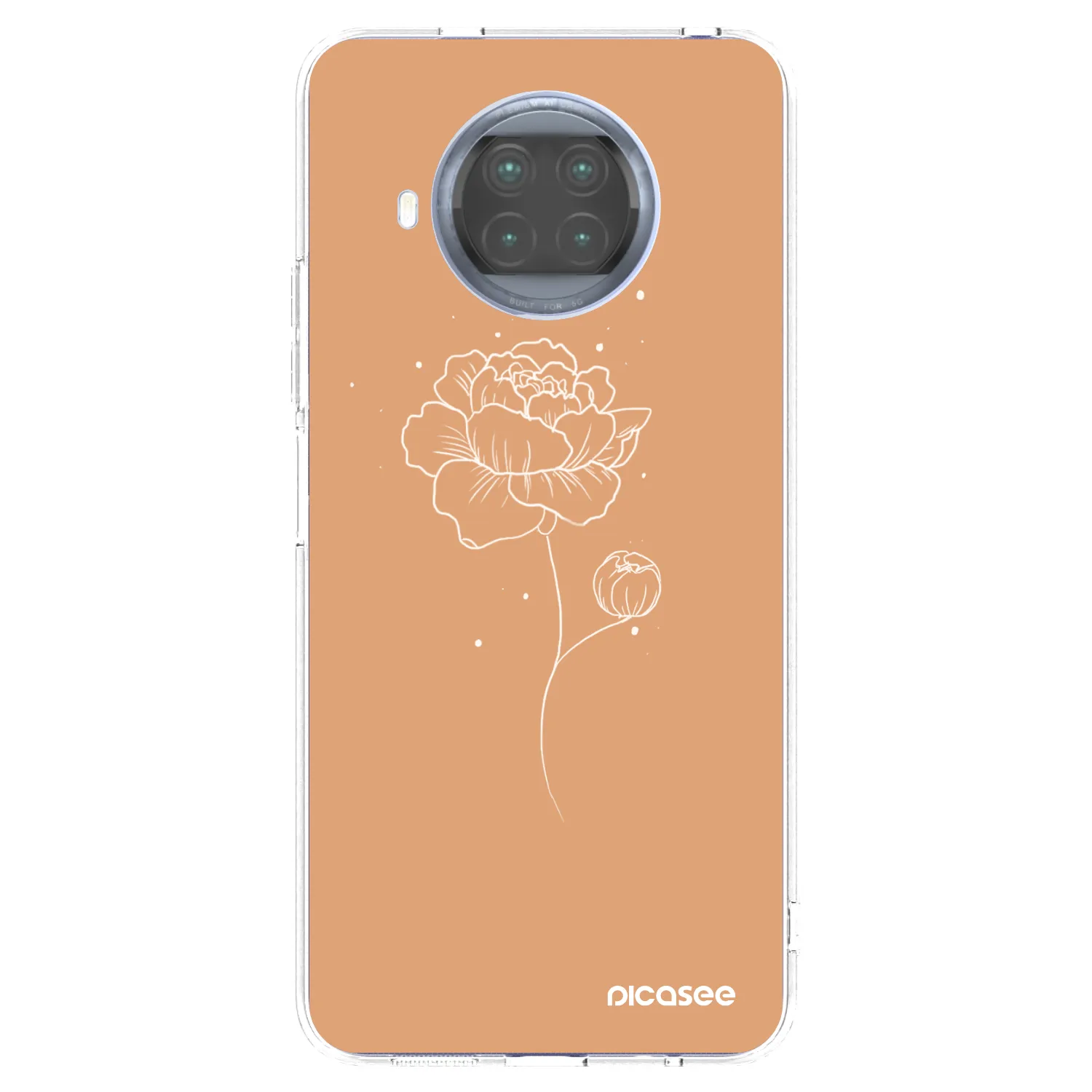 Picasee silikonski prozorni ovitek za Xiaomi Mi 10T Lite - Peonies