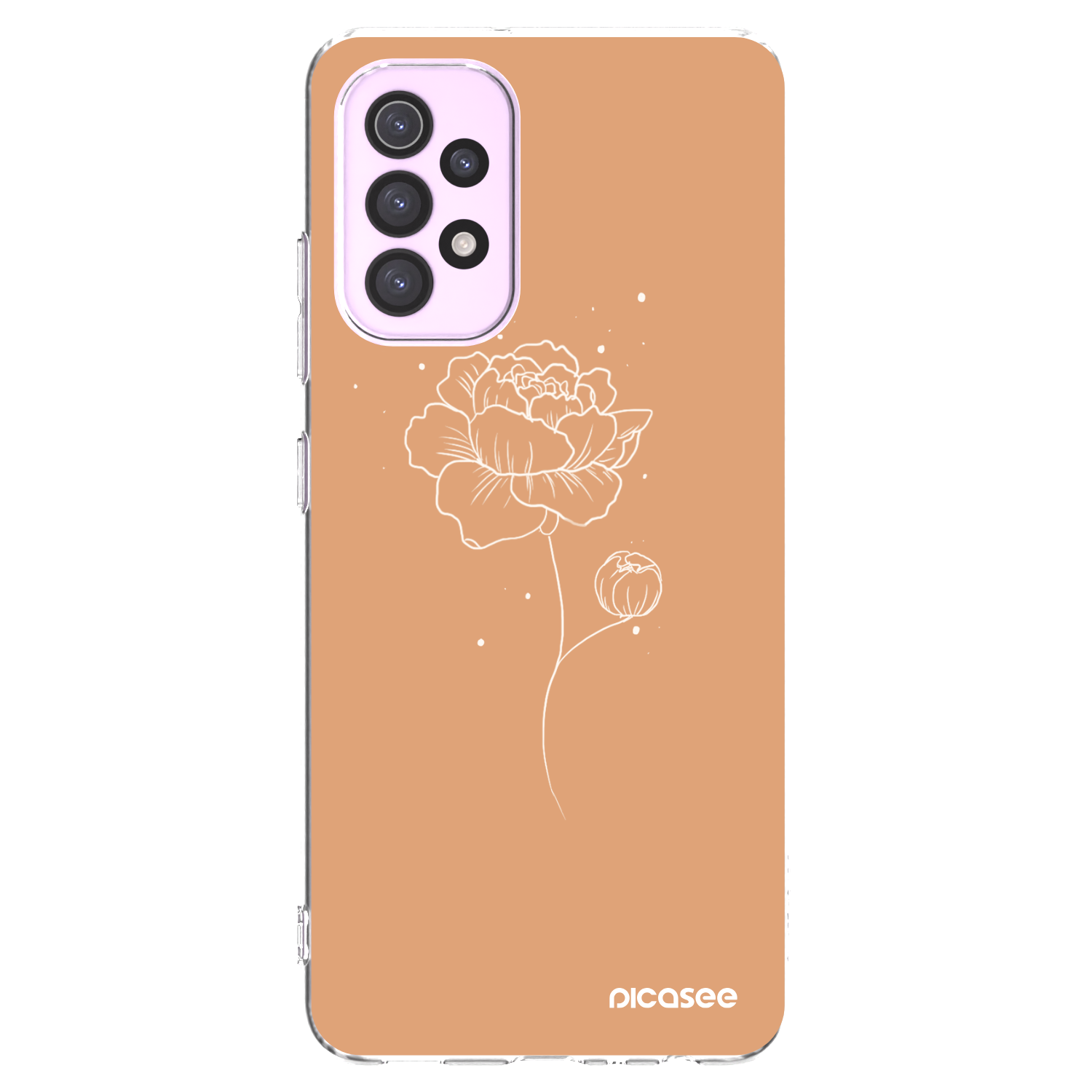 Picasee silikonski prozorni ovitek za Samsung Galaxy A32 5G A326B - Peonies