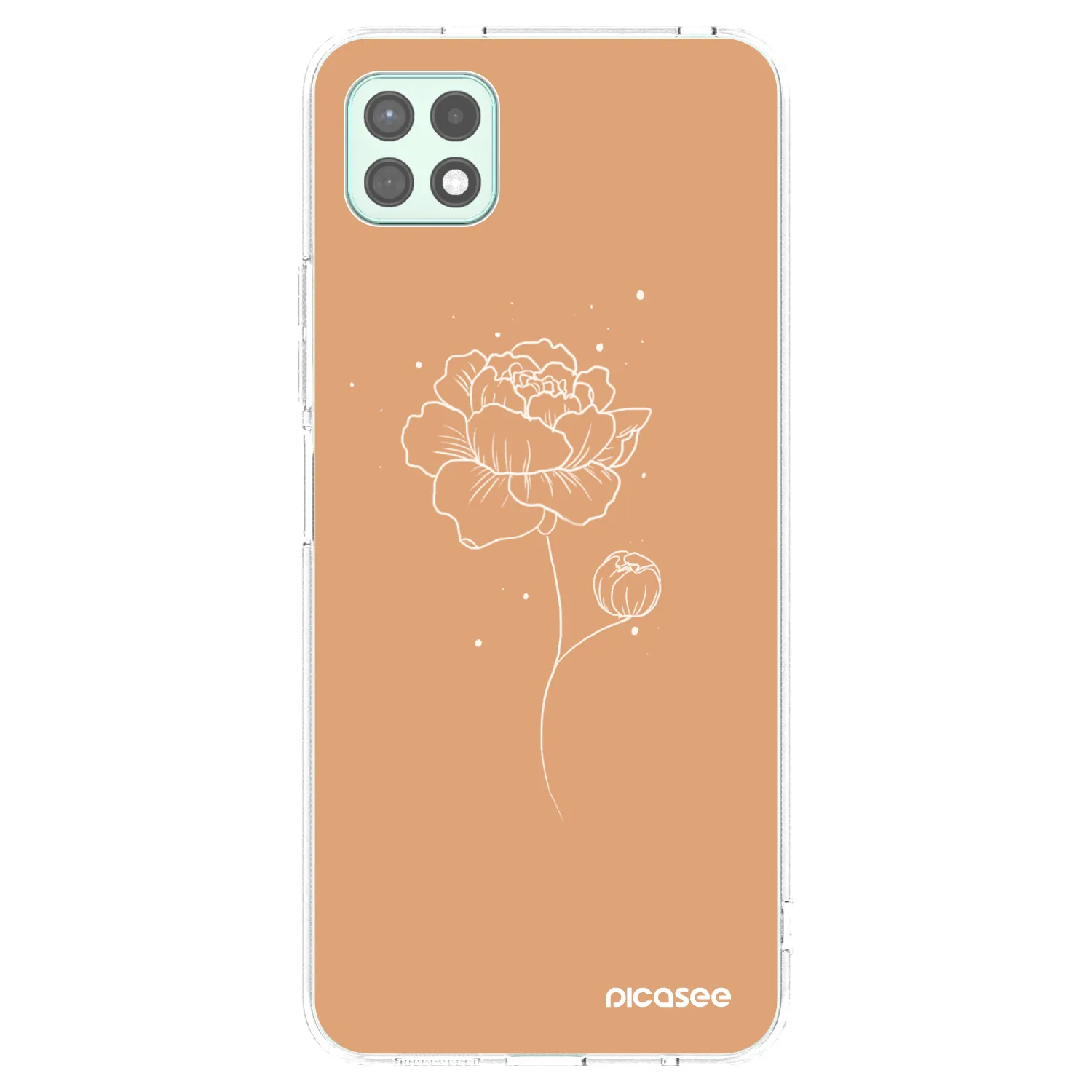 Picasee silikonski prozorni ovitek za Samsung Galaxy A22 A226B 5G - Peonies