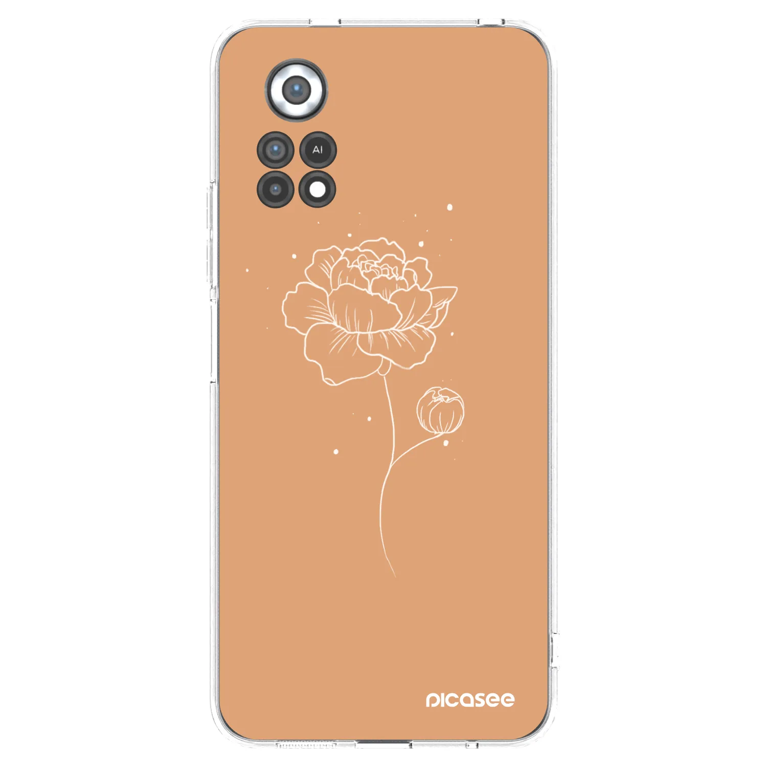 Picasee silikonski prozorni ovitek za Xiaomi Poco X4 Pro 5G - Peonies