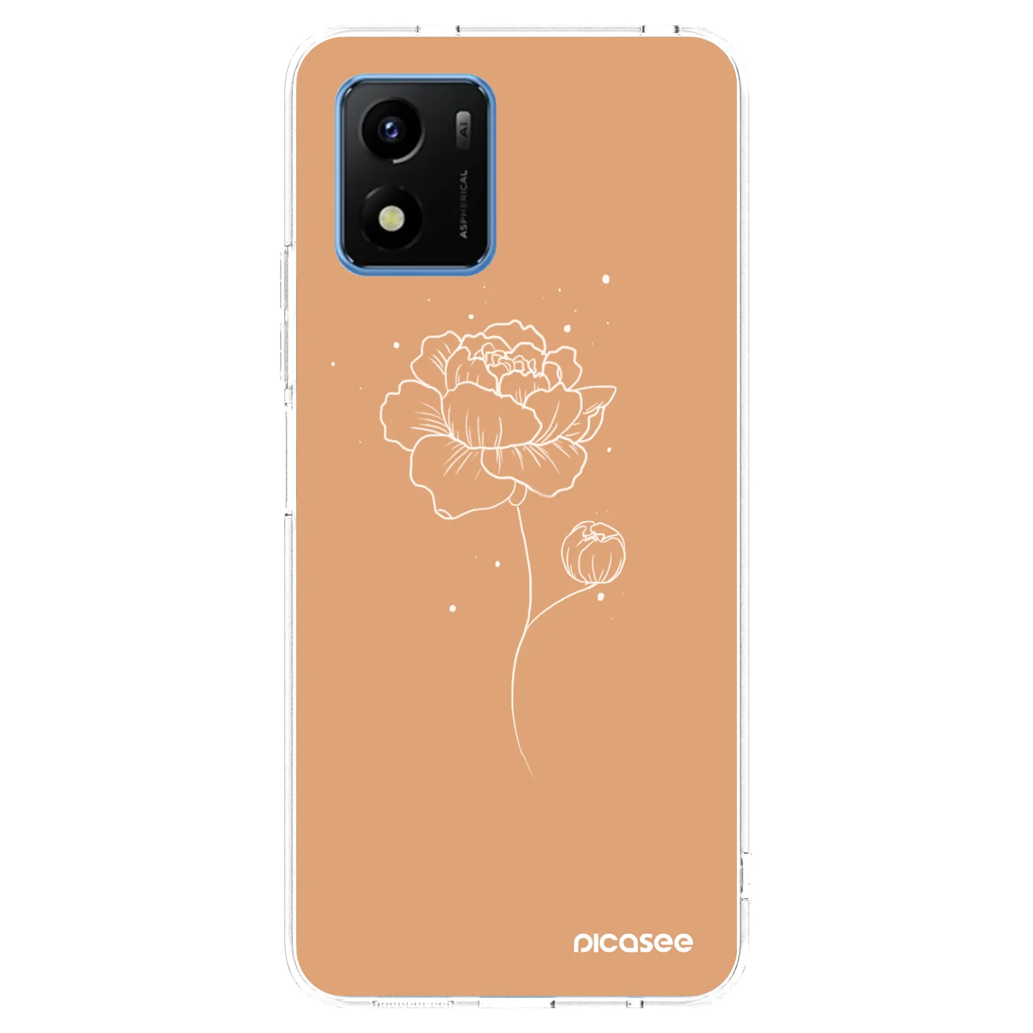 Picasee silikonski prozorni ovitek za Vivo Y01 - Peonies