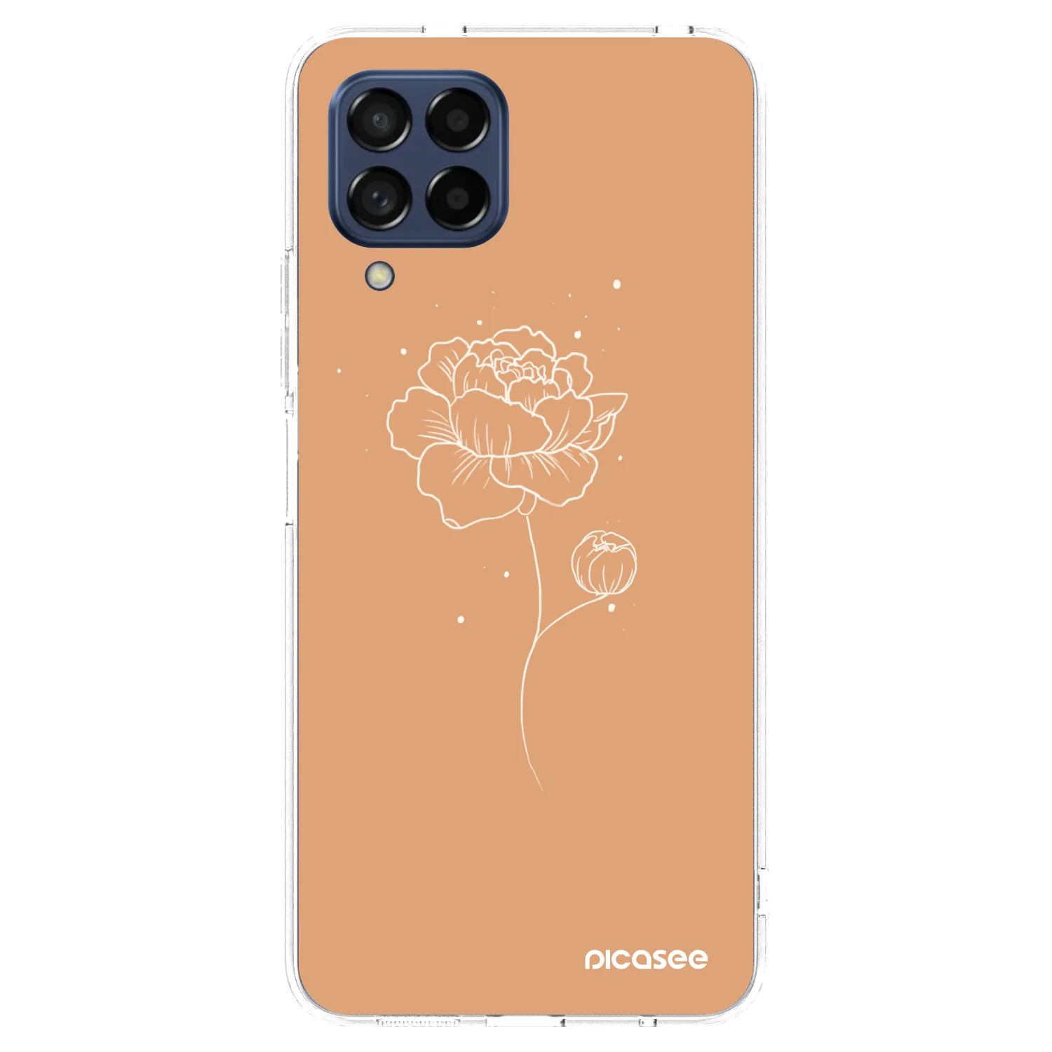 Picasee silikonski prozorni ovitek za Samsung Galaxy M53 5G - Peonies