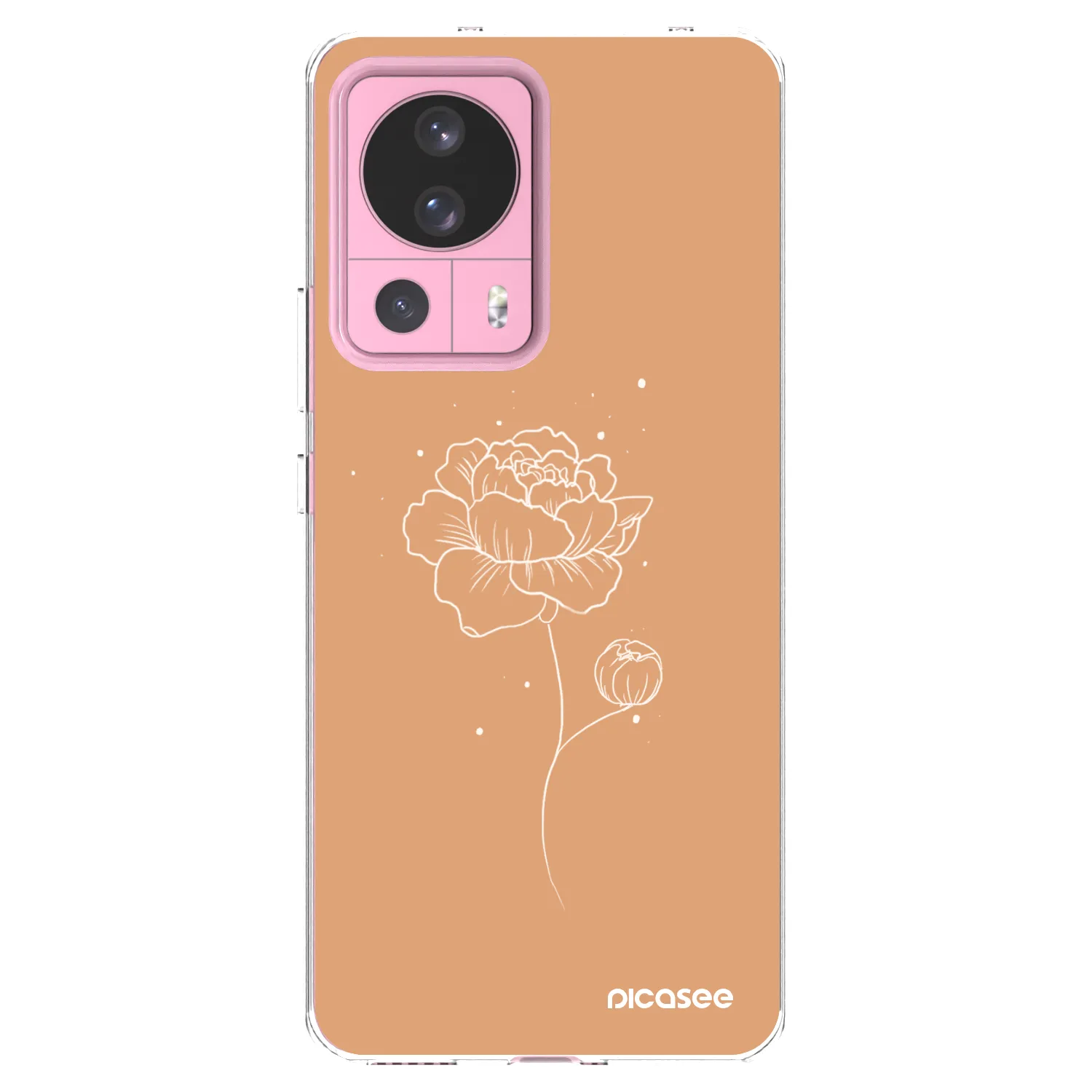 Picasee silikonski prozorni ovitek za Xiaomi 13 Lite - Peonies