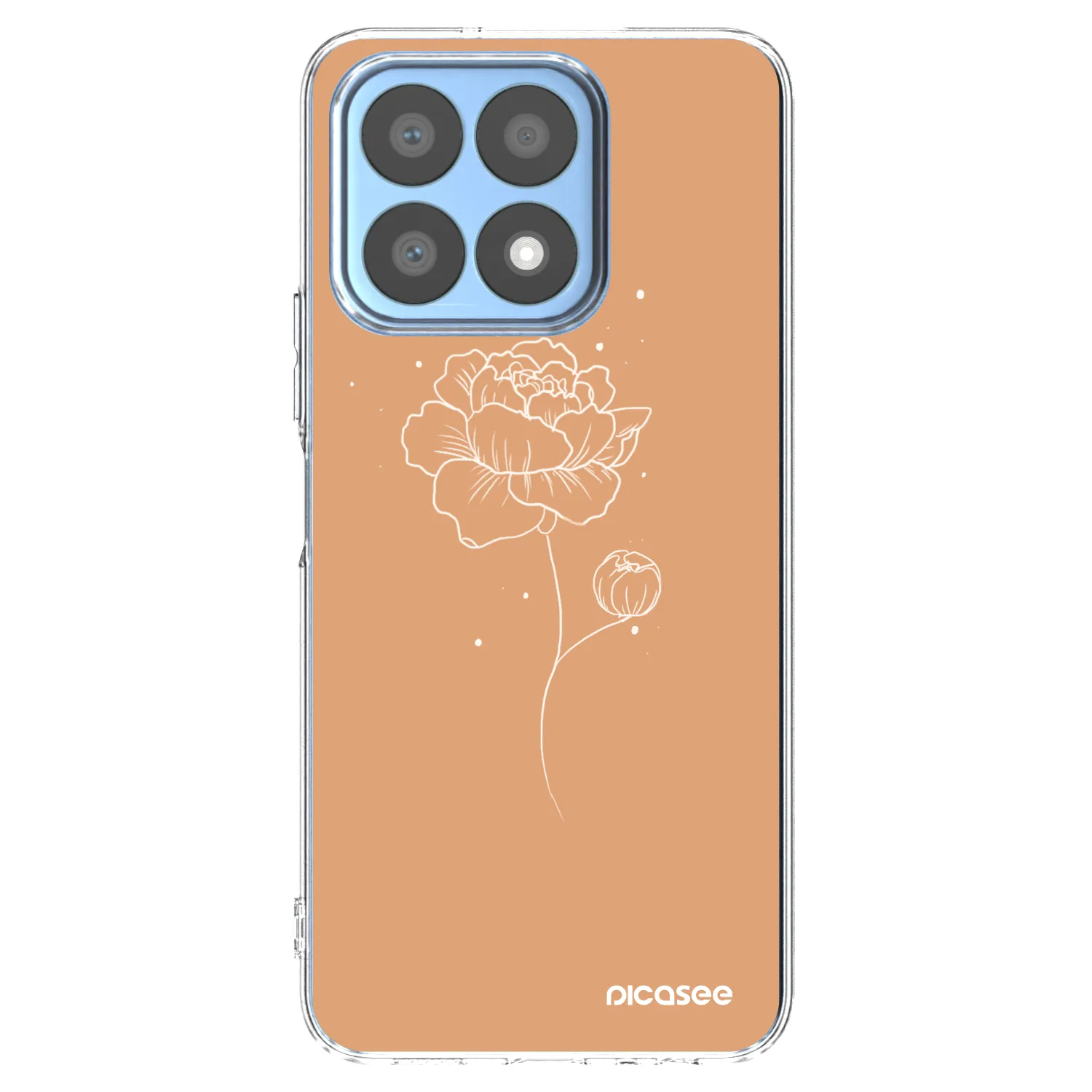 Picasee silikonski prozorni ovitek za Honor X8a - Peonies