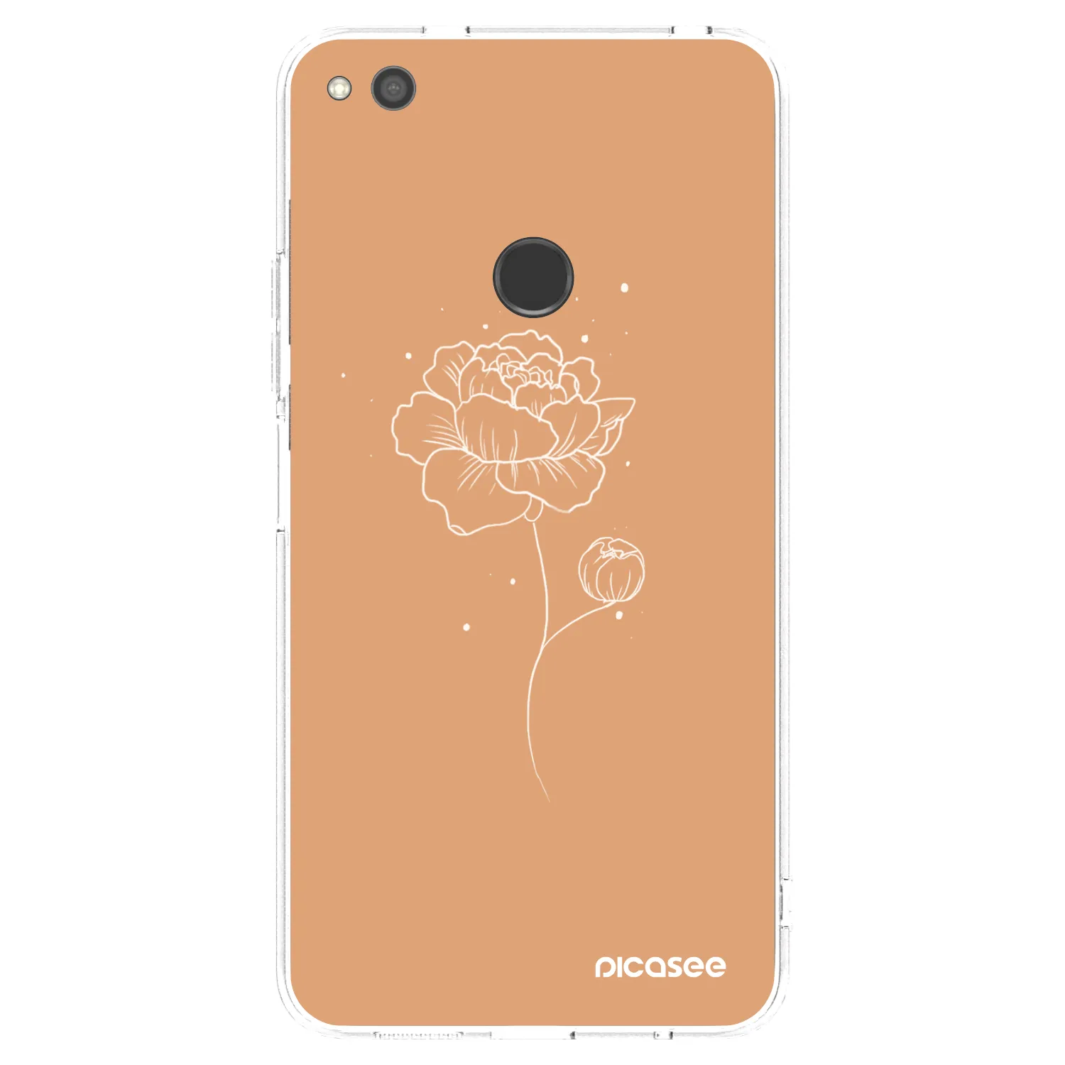 Picasee silikonski prozorni ovitek za Huawei P9 Lite 2017 - Peonies