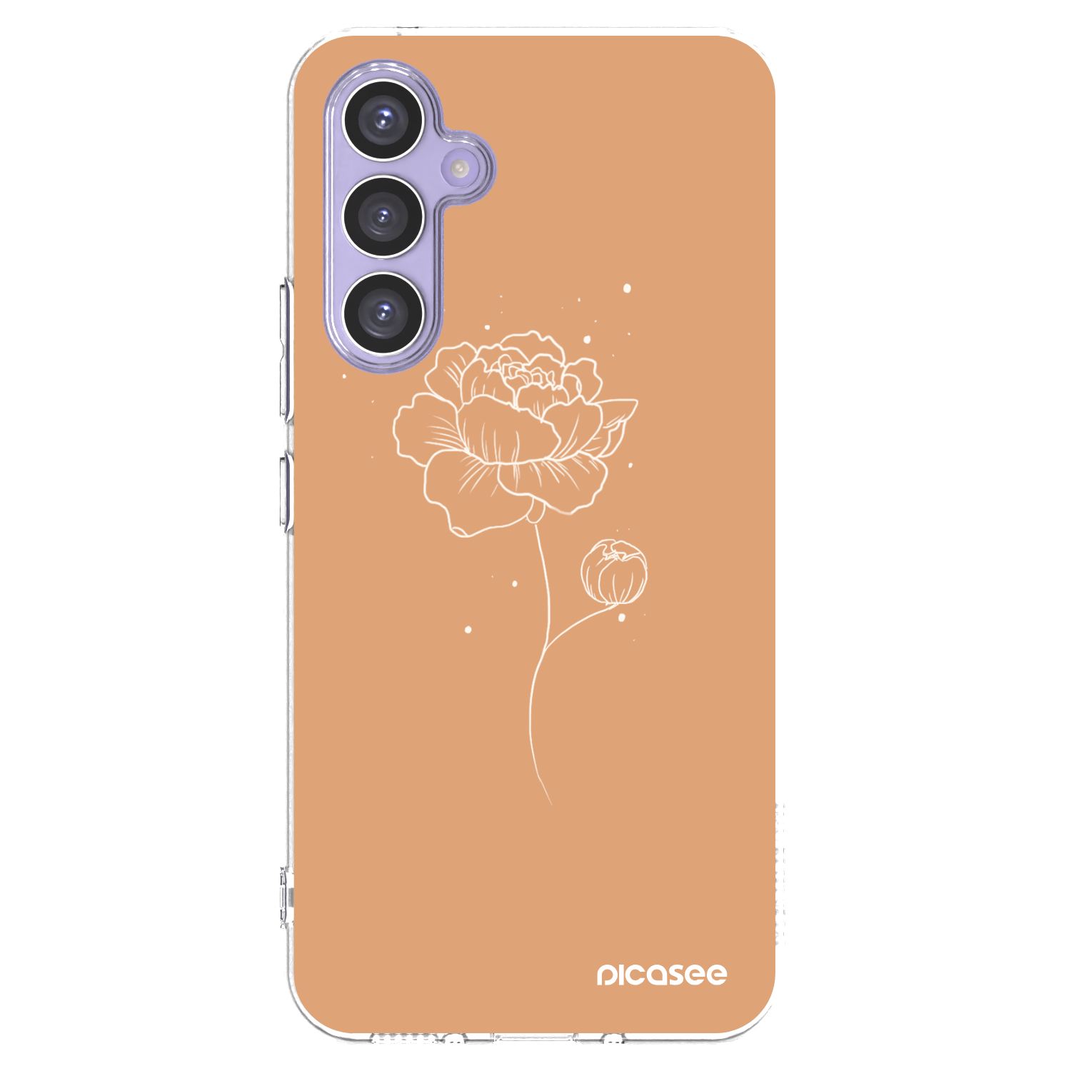 Picasee silikonski prozorni ovitek za Samsung Galaxy A54 5G A546B - Peonies