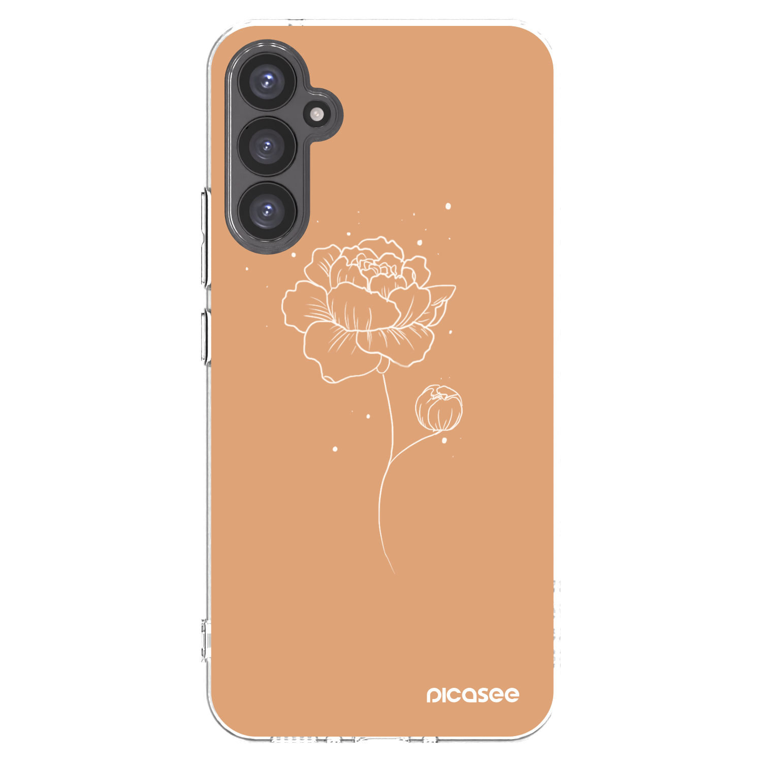 Picasee silikonski prozorni ovitek za Samsung Galaxy A34 5G A346B - Peonies