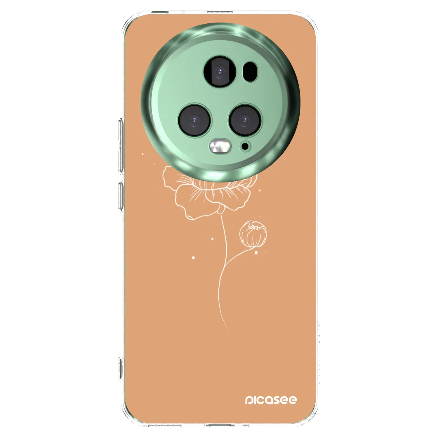 Picasee silikonski prozorni ovitek za Honor Magic5 Pro - Peonies