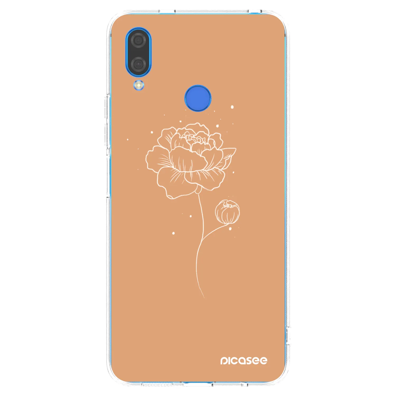 Picasee silikonski prozorni ovitek za Huawei Nova 3 - Peonies