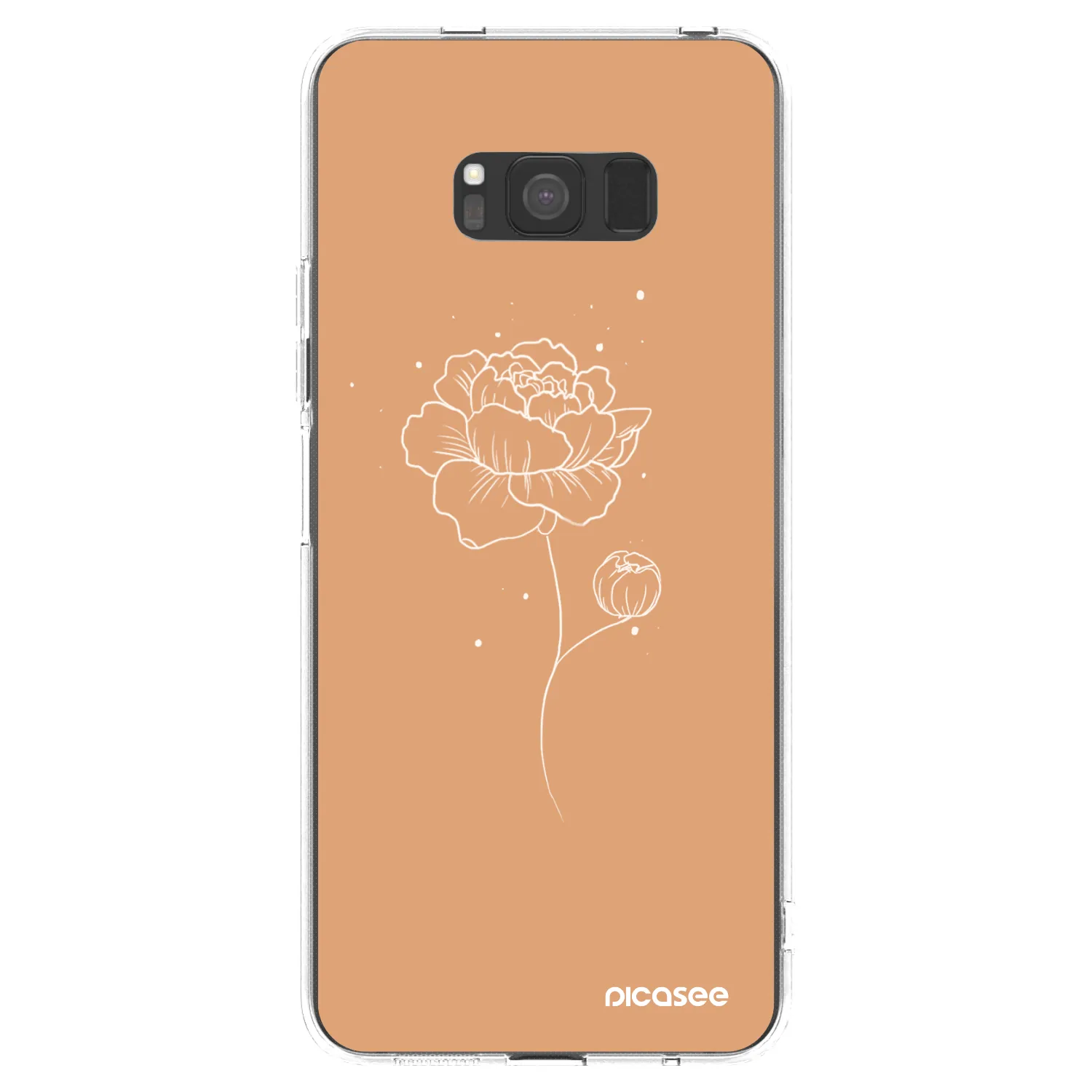 Picasee silikonski prozorni ovitek za Samsung Galaxy S8 G950F - Peonies