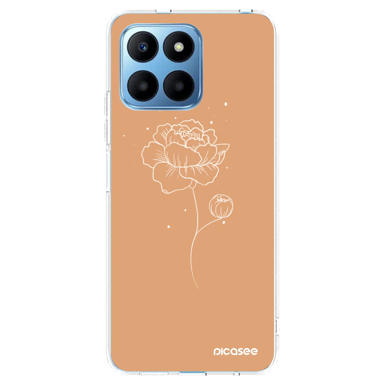 Picasee silikonski prozorni ovitek za Honor 70 Lite - Peonies