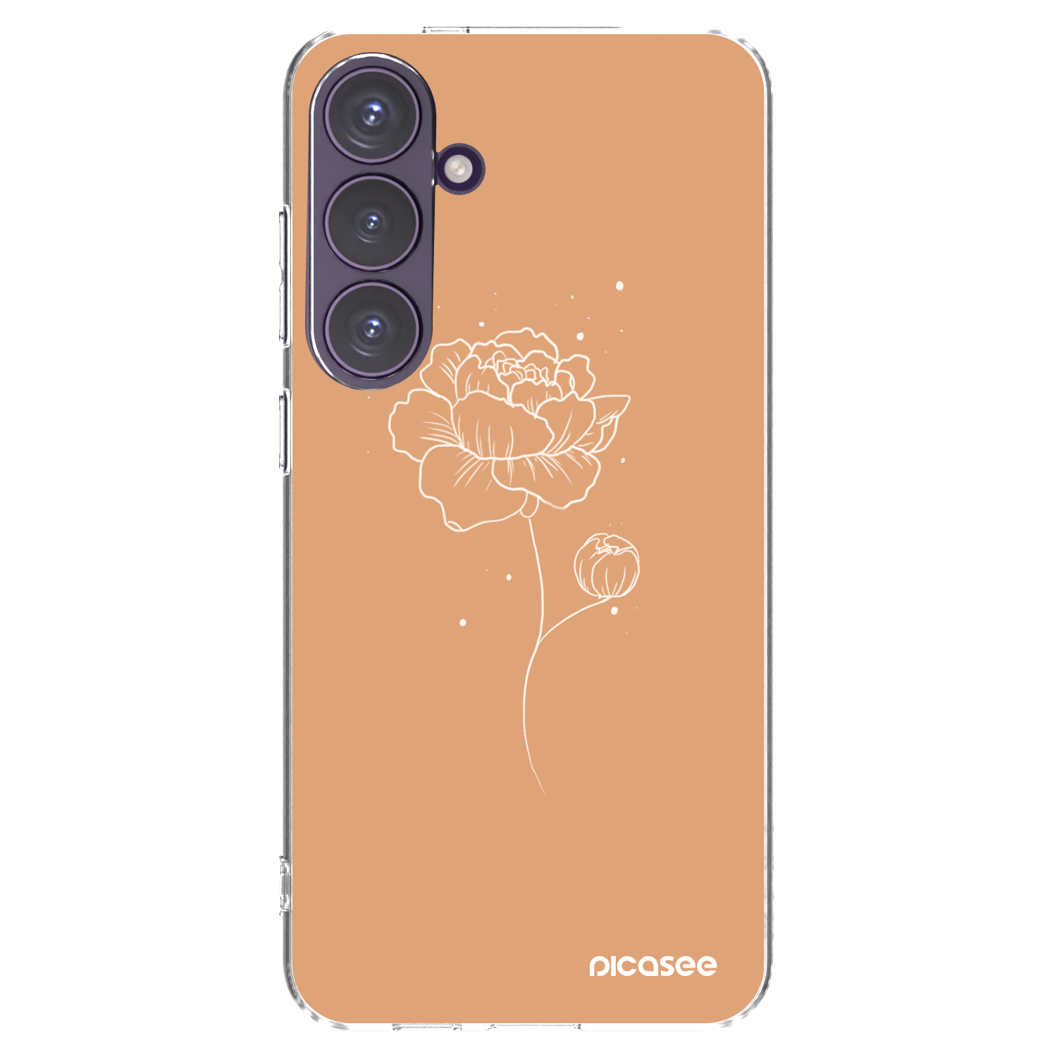 Picasee silikonski prozorni ovitek za Samsung Galaxy S24+ S926B 5G - Peonies