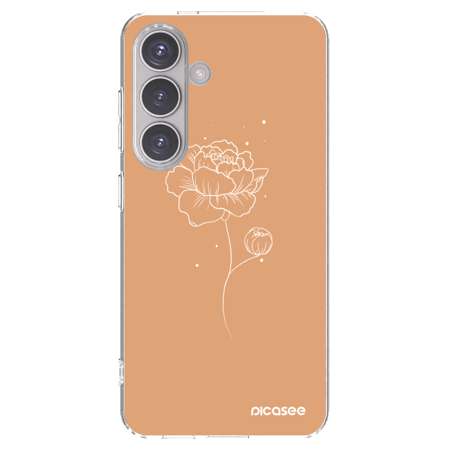 Picasee silikonski prozorni ovitek za Samsung Galaxy S24 S921B 5G - Peonies