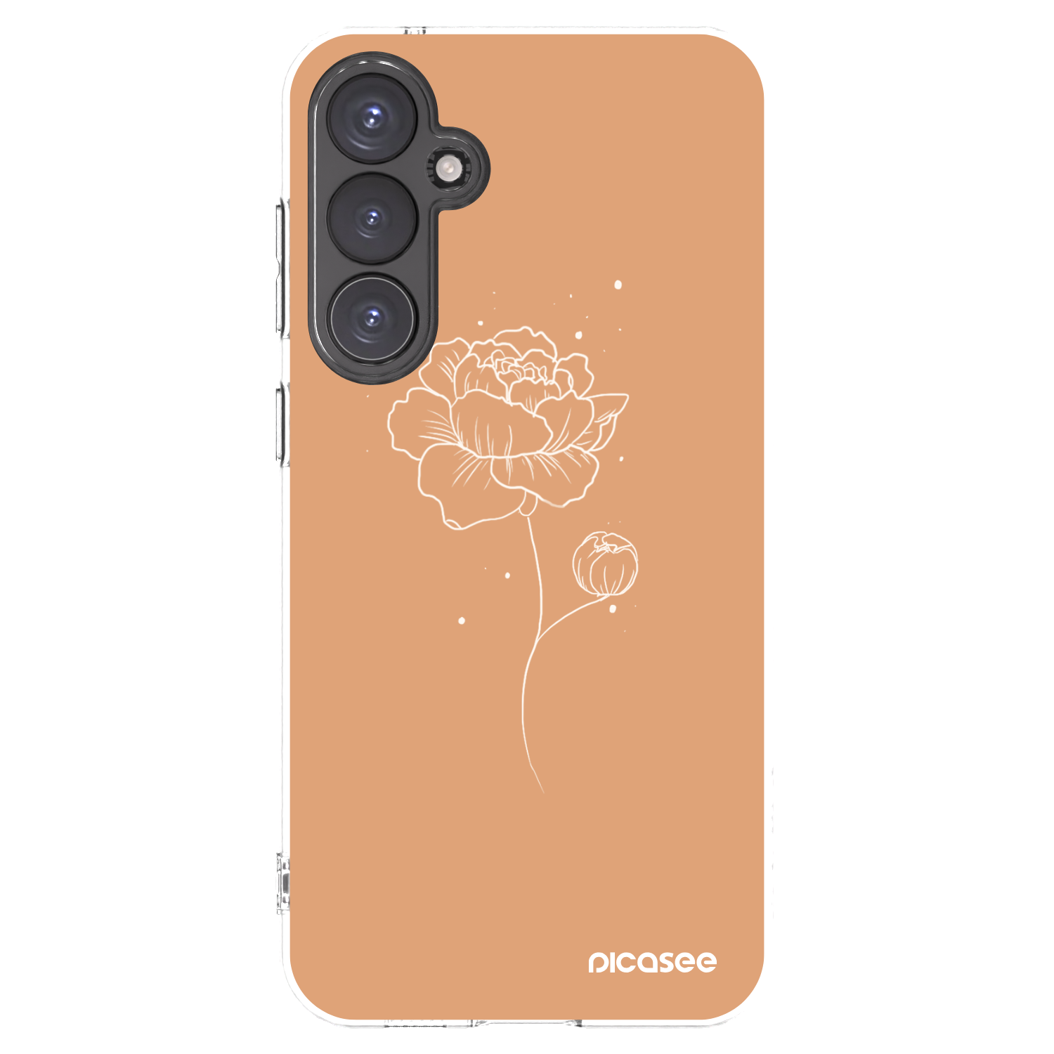 Picasee silikonski prozorni ovitek za Samsung Galaxy S23 FE S711B - Peonies