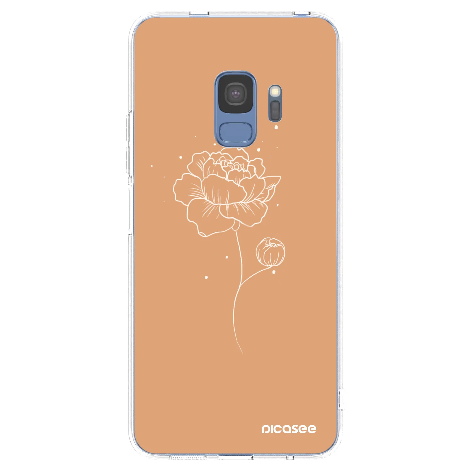 Picasee silikonski prozorni ovitek za Samsung Galaxy S9 G960F - Peonies
