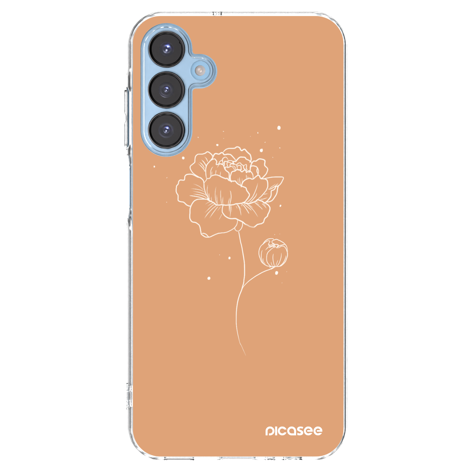 Picasee silikonski prozorni ovitek za Samsung Galaxy A15 A156B 5G - Peonies