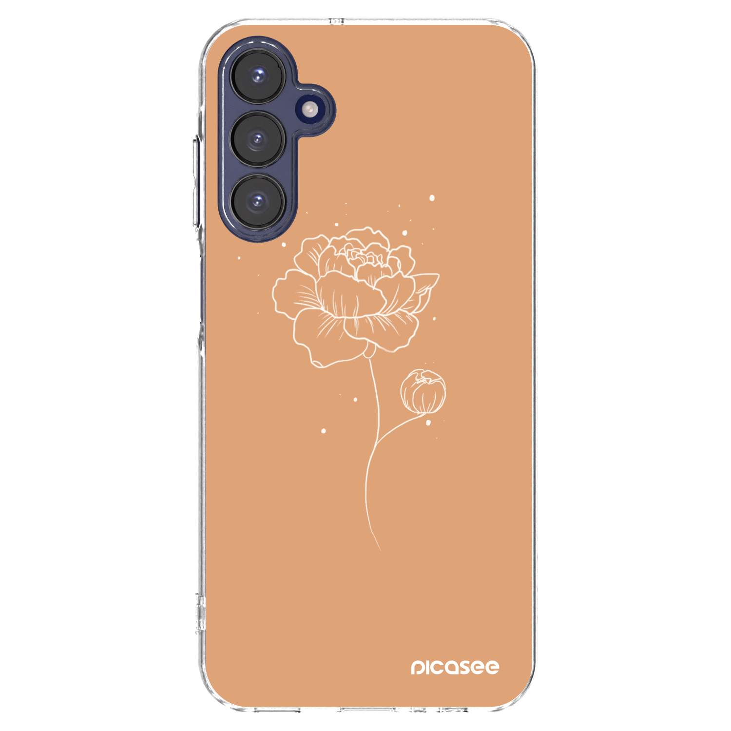Picasee silikonski prozorni ovitek za Samsung Galaxy A15 A155F 4G - Peonies