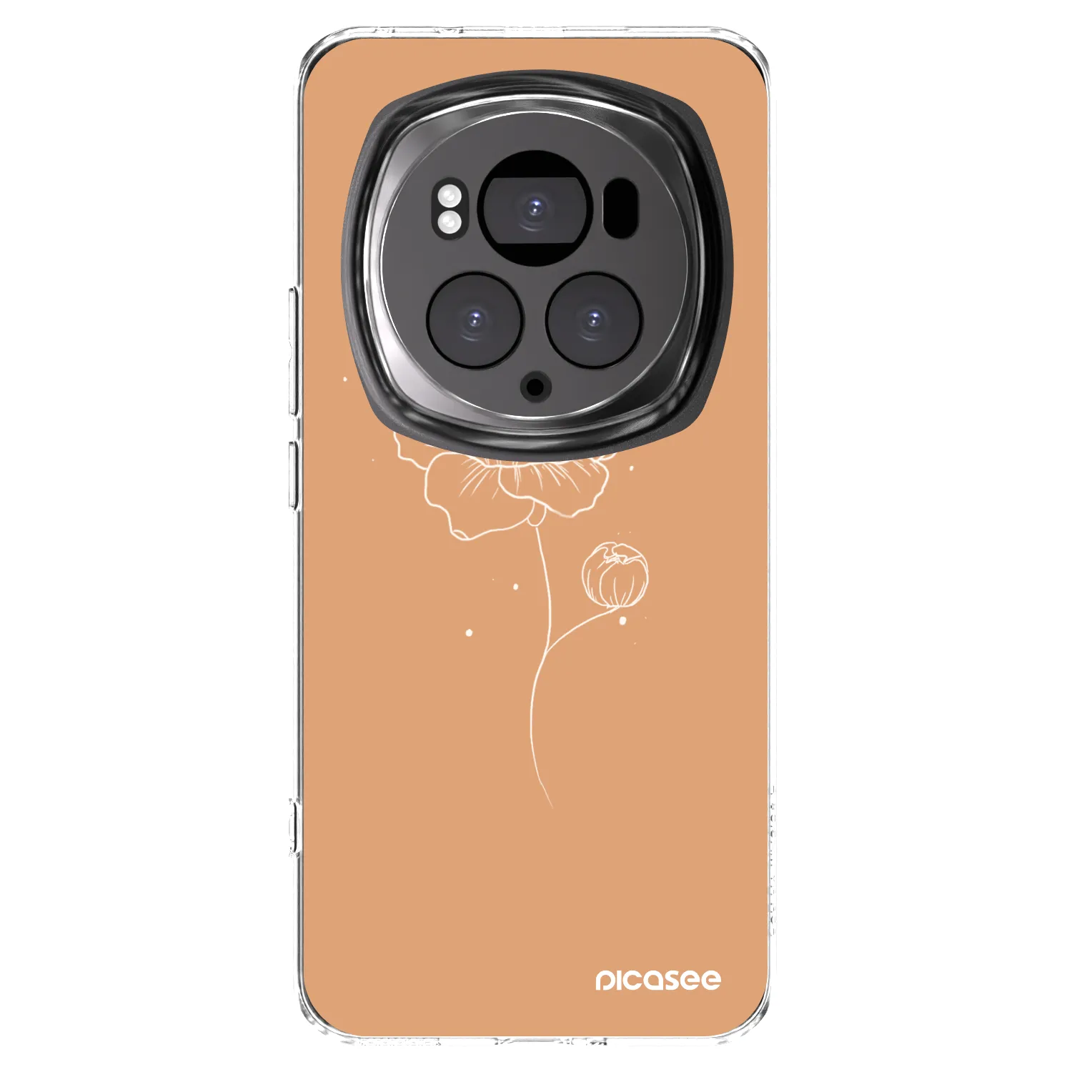 Picasee silikonski prozorni ovitek za Honor Magic6 Pro - Peonies