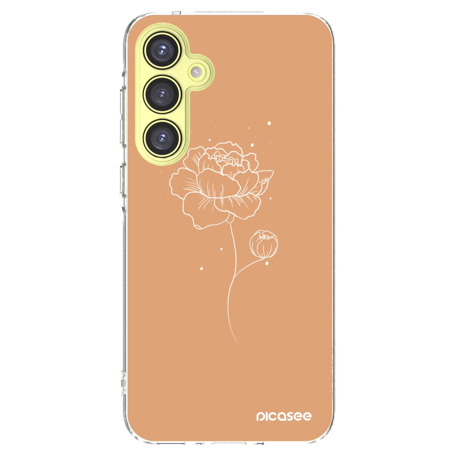 Picasee silikonski prozorni ovitek za Samsung Galaxy A35 5G A356B - Peonies