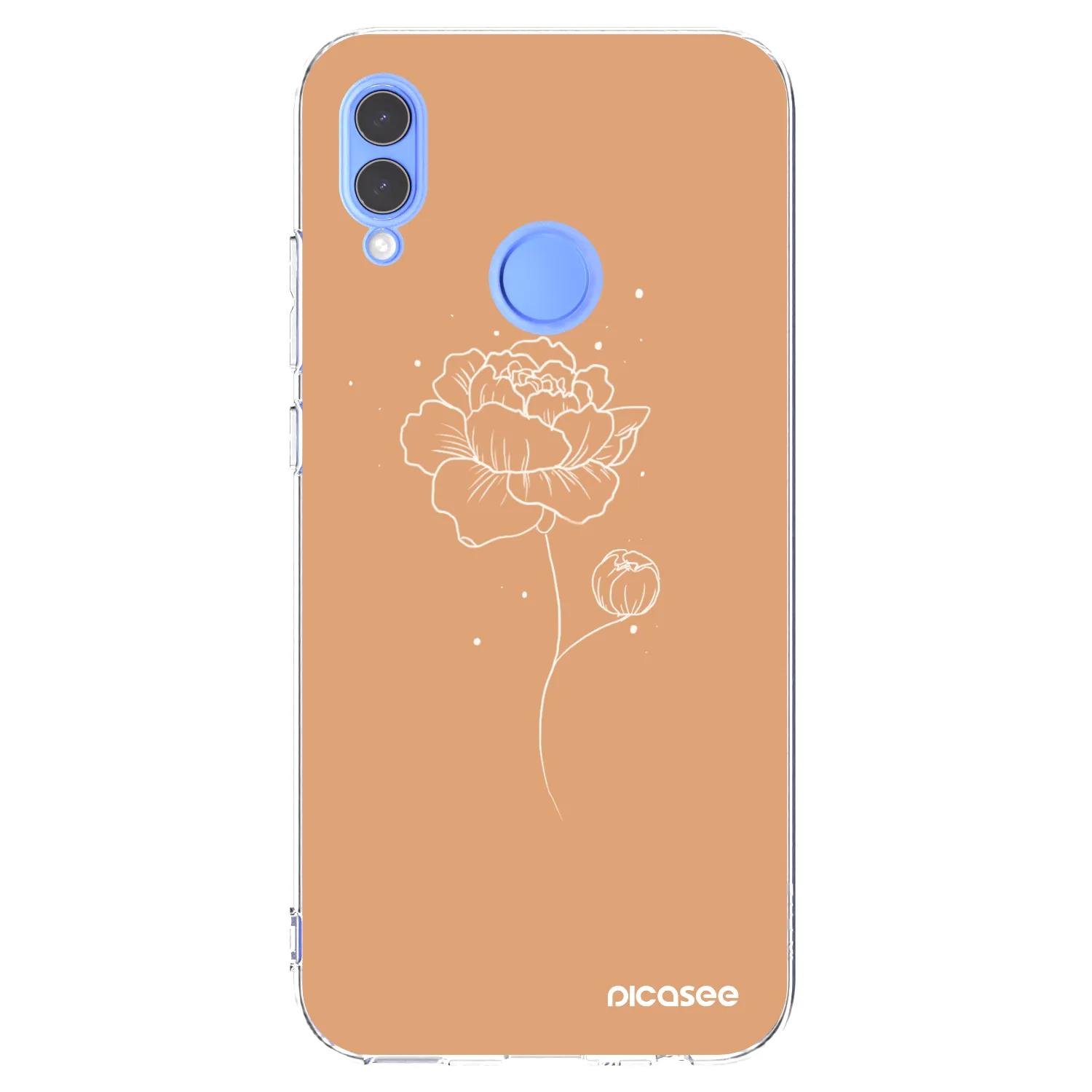 Picasee silikonski prozorni ovitek za Huawei P Smart 2019 - Peonies