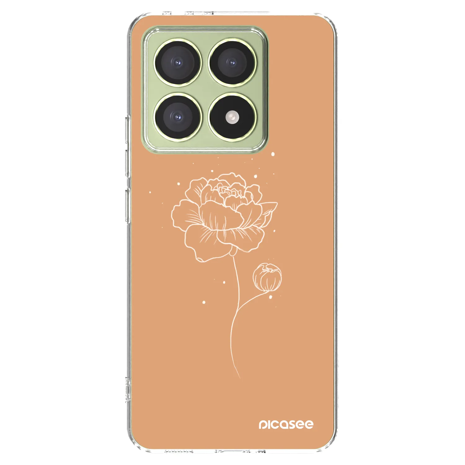 Picasee silikonski prozorni ovitek za Xiaomi 14T - Peonies