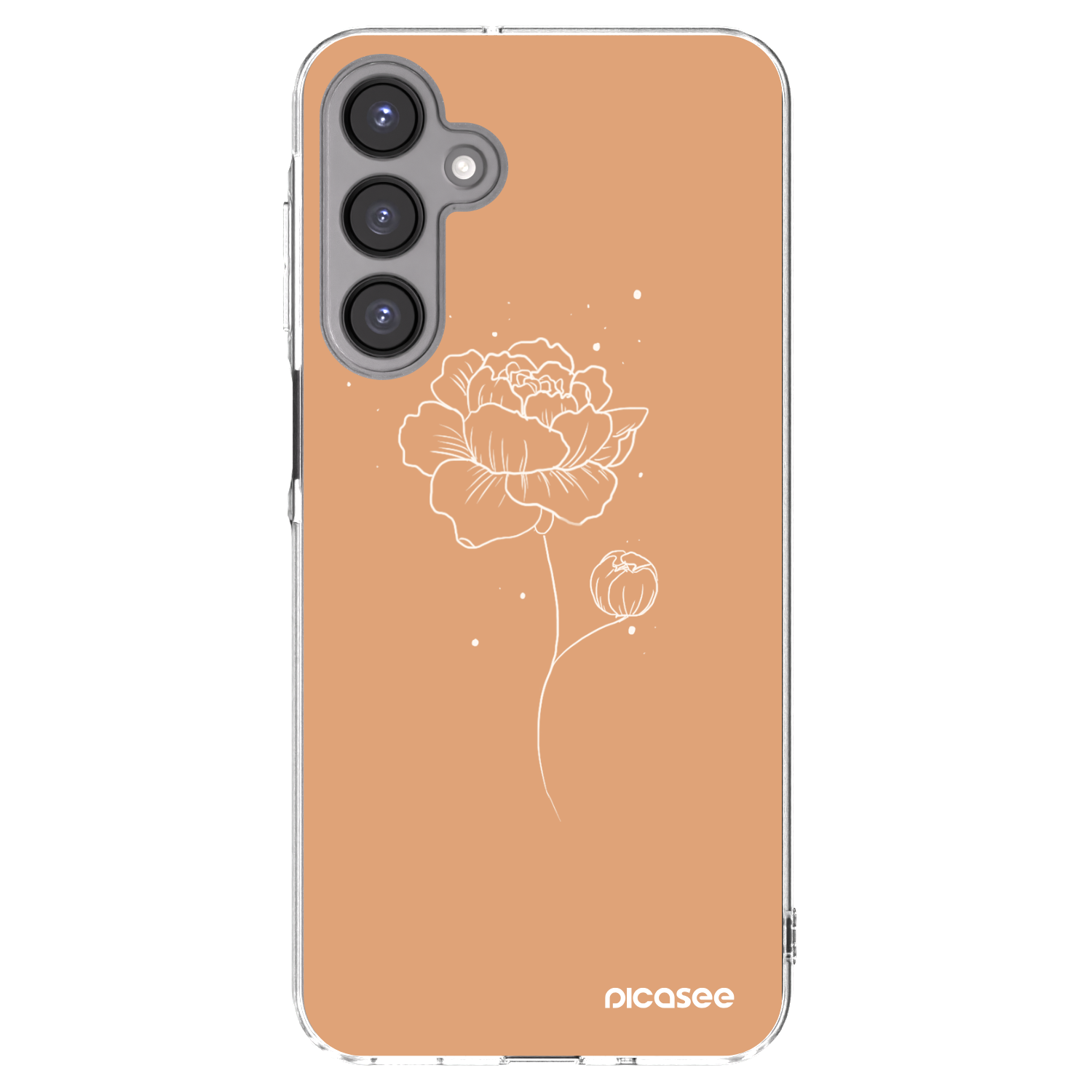 Picasee silikonski prozorni ovitek za Samsung Galaxy A16 5G - Peonies