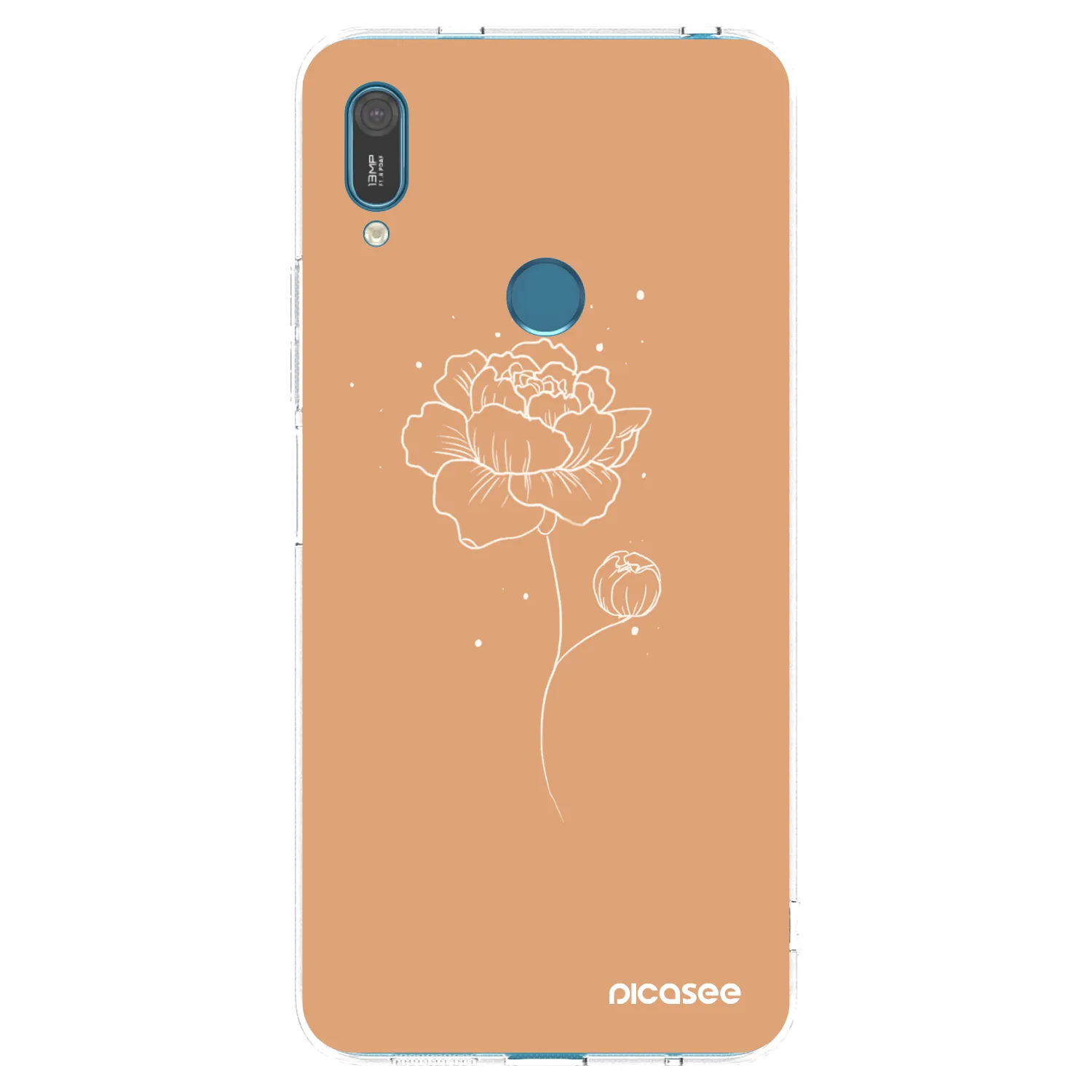 Picasee silikonski prozorni ovitek za Huawei Y7 2019 - Peonies