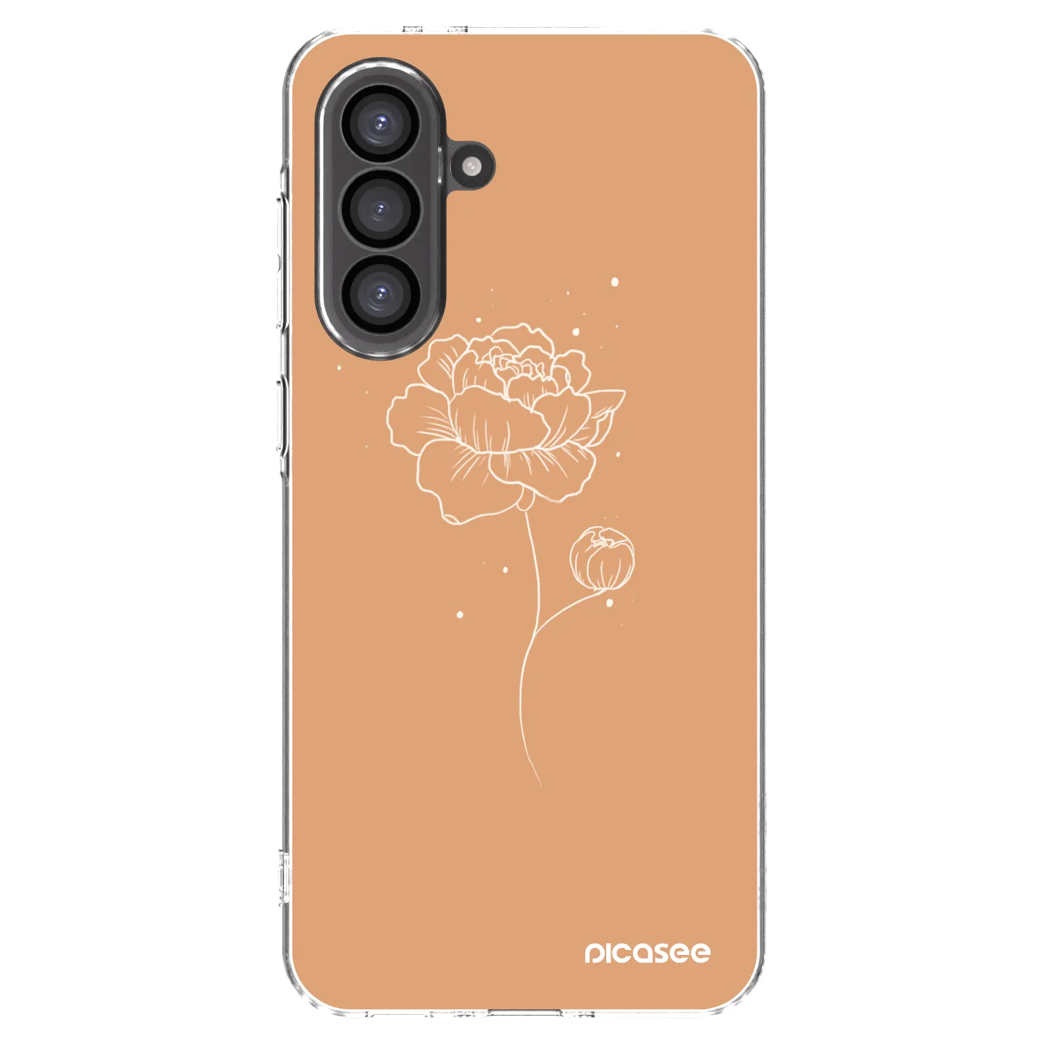 Picasee silikonski prozorni ovitek za Samsung Galaxy A56 5G A566B - Peonies
