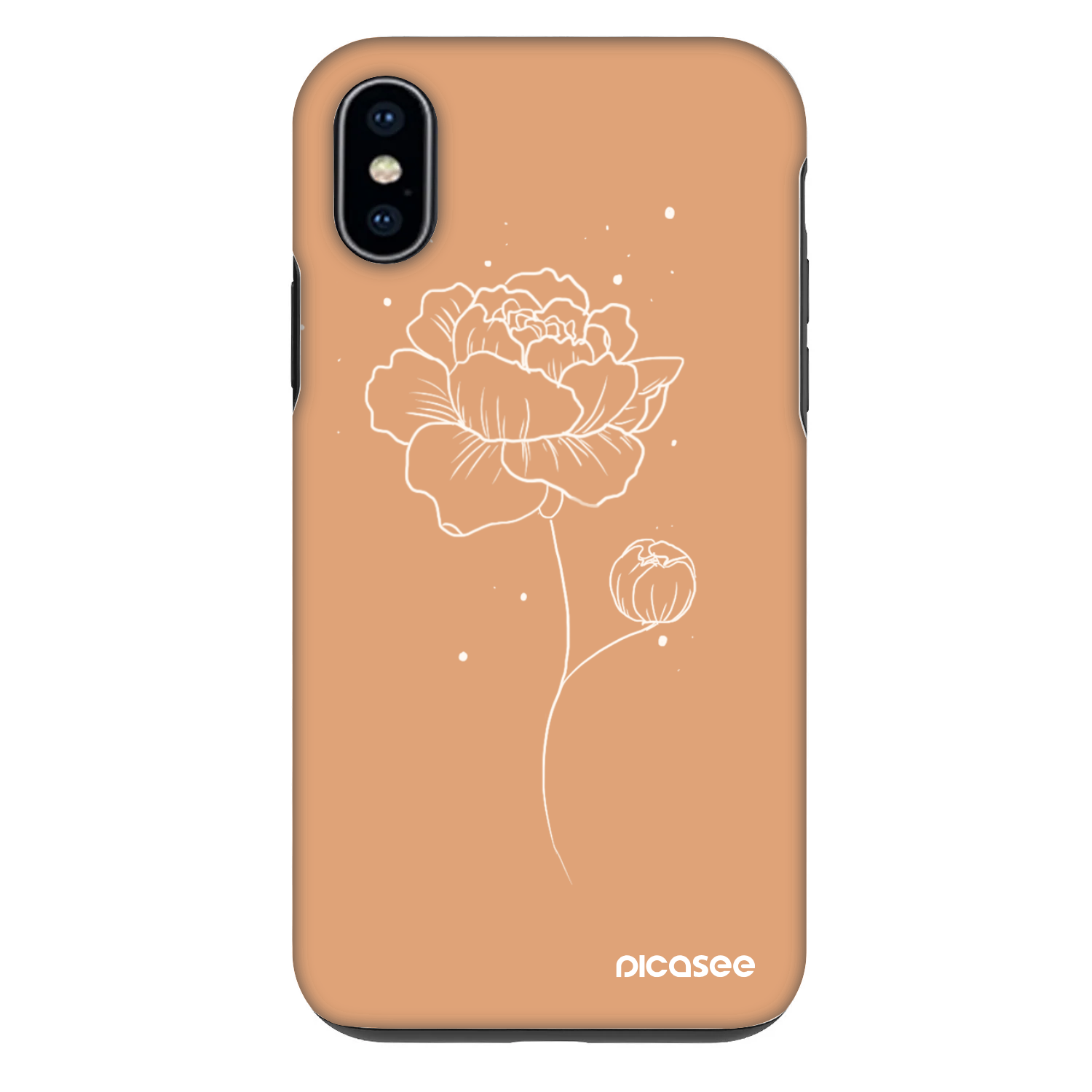 Picasee Fashion Case za Apple iPhone X/XS - Peonies