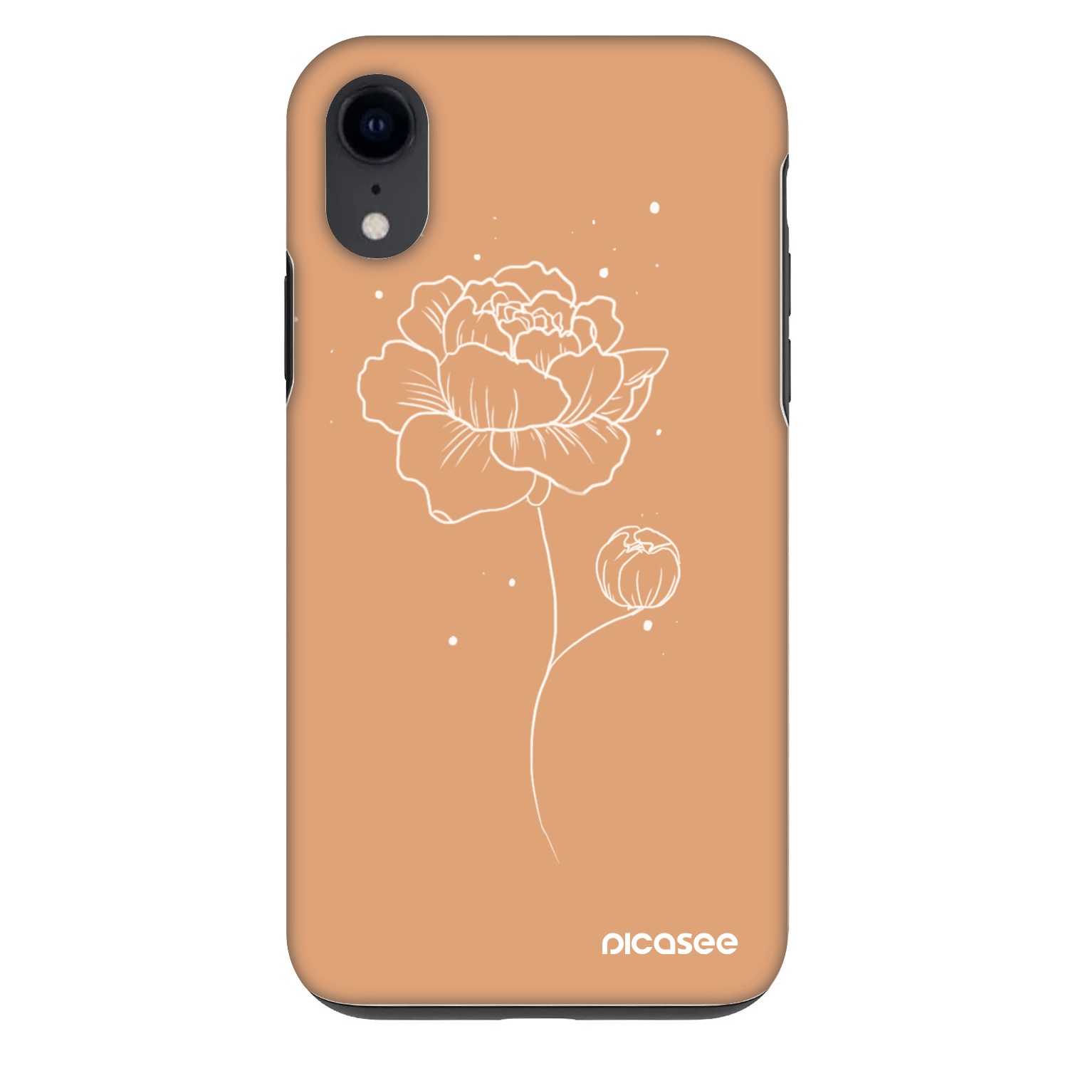 Picasee Fashion Case za Apple iPhone XR - Peonies