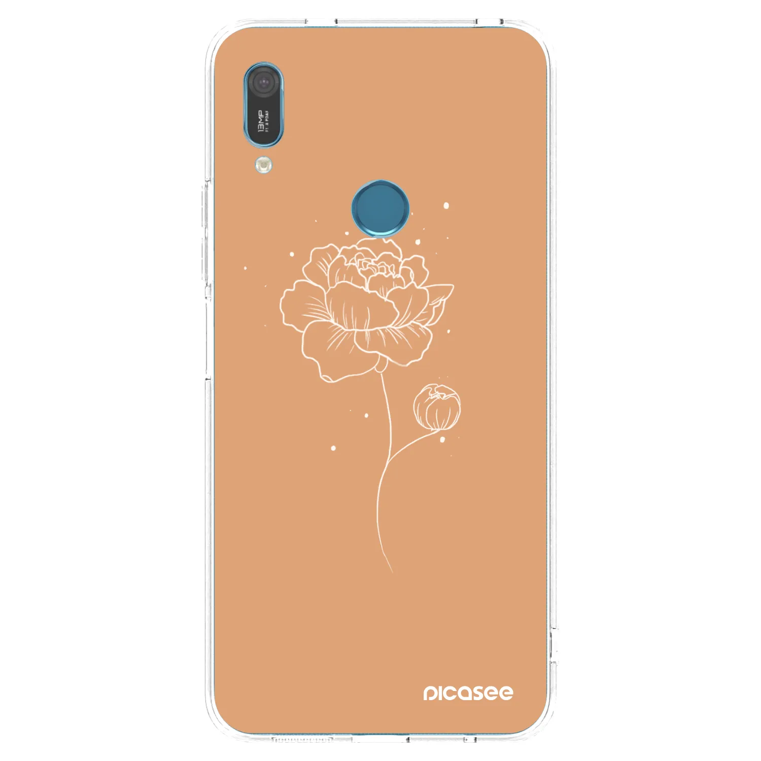 Picasee silikonski prozorni ovitek za Huawei Y6 2019 - Peonies