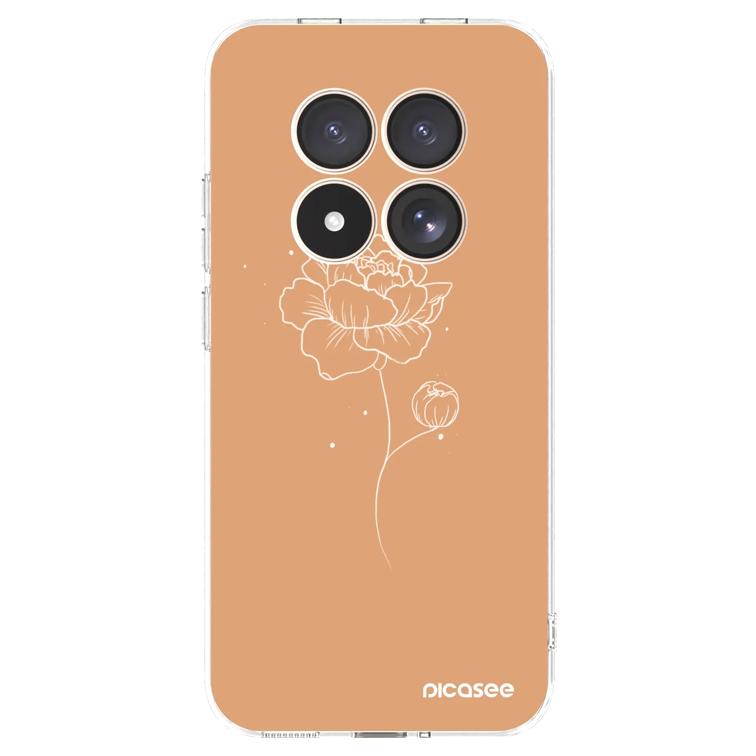 Picasee silikonski prozorni ovitek za Xiaomi Redmi Note 15 Pro 4G - Peonies