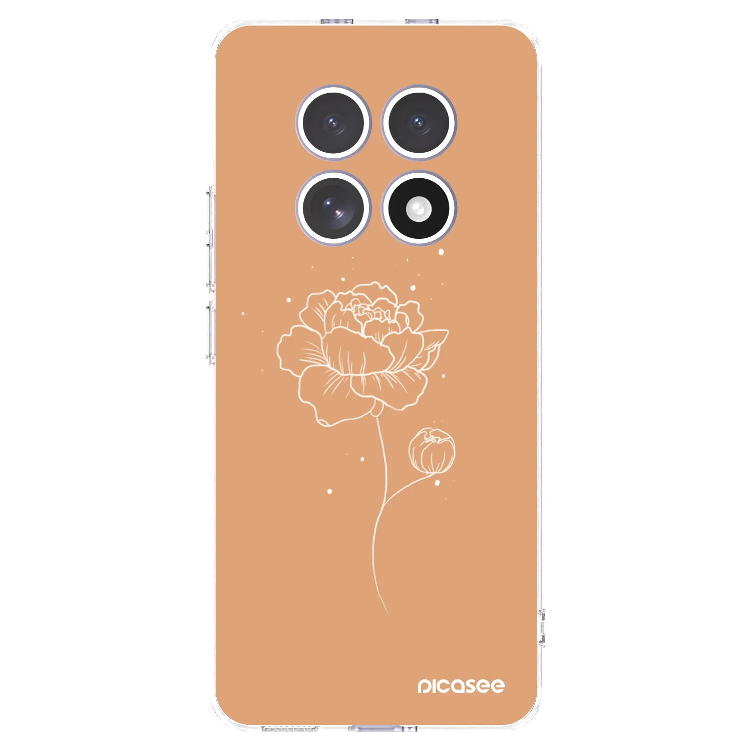 Picasee silikonski prozorni ovitek za Xiaomi Redmi Note 15 - Peonies