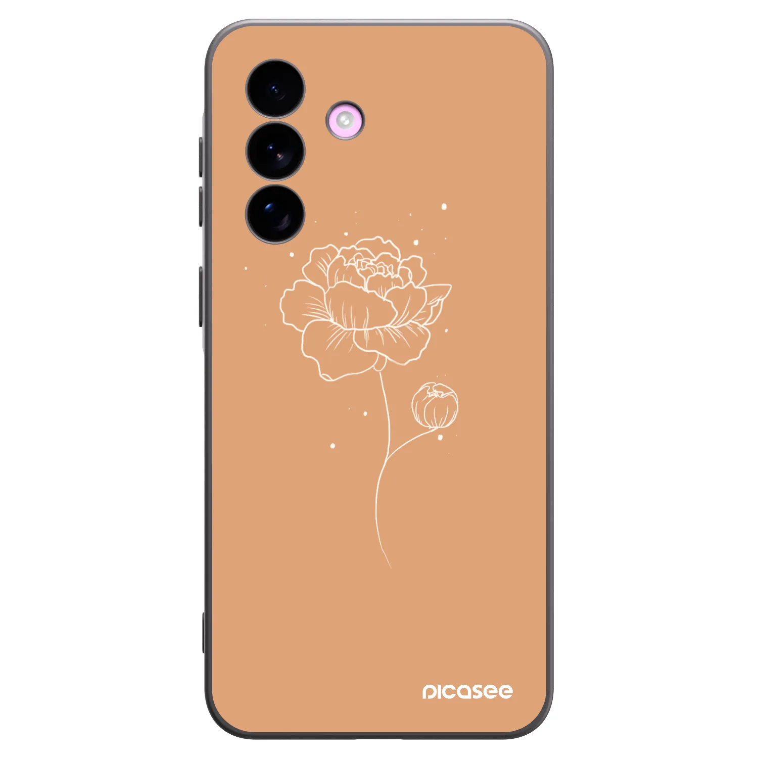 Picasee silikonski črni ovitek za Samsung Galaxy A57 5G - Peonies